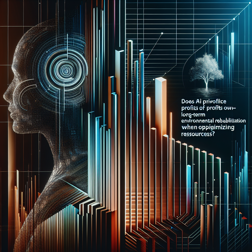 La Polémica: ¿La IA para la optimización de recursos prioriza las ganancias sobre la rehabilitación ambiental a largo plazo?